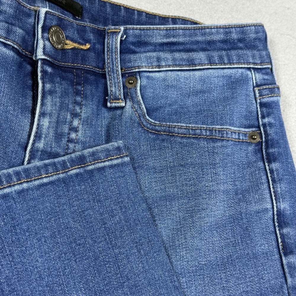 Uniqlo Jeans Womens 28 Blue Medium Wash High Rise Straight Leg Denim Pants